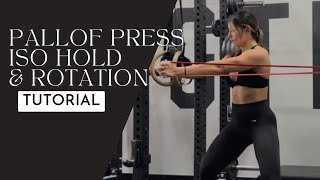 HOW TO Pallof Press ISO Hold and Rotations [upl. by Emixam]