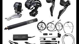 Shimano Ultegra Di2 6870 11 speed internal electronic groupset Unboxing [upl. by Irma]