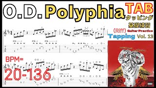 Speed UpOD TAB  Polyphia Intro Riff OD [upl. by Eirovi]