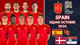 Spains SHOCKING UEFA Nations League 2024 Qualifiers Squad Revealed [upl. by Corneille]