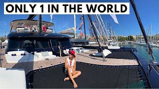 100 Electric quotONE PLANETquot SUNREEF 70 SAIL ECO Luxury Solar Catamaran Charter Yacht Tour [upl. by Rachael]