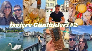 VLOG  İsviçre Günlükleri 2  Zürih  Peynir Fondüsü Turistik harcamalar Şehir Manzaraları [upl. by Wolpert]