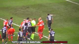 BARINAPOLI 02 GOAL LAVEZZI AZIONE COMPLETA E RISSA 230111mpg [upl. by Chemash]