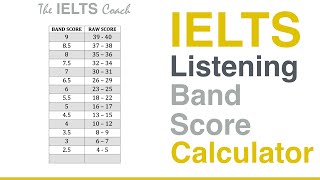 IELTS Listening Band Score Calculator [upl. by Erhard890]