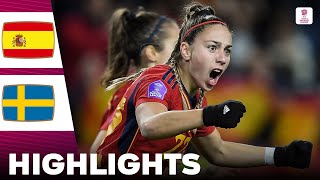 Spain vs Sweden  What a Comeback  Highlights  UEFA Womens Nations League 05122023 [upl. by Oster]