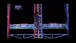 Josiah Pippel at the Vegas Finals Stage 4  American Ninja Warrior 2022 [upl. by Hsetim]