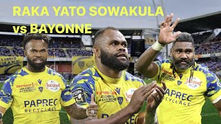 Les Fidjiens de Clermont mettent à mal lAviron Bayonnais Raka Yato amp Sowakula [upl. by Artemisa835]