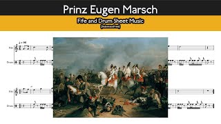 Prinz Eugen Marsch Fife and Drum Sheet Music [upl. by Sang]