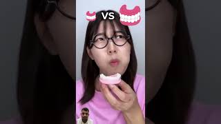 Small Teeth Vs Big Teeth Challenge kindness help humanity video [upl. by Kohl]