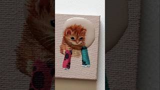 Czy koty się nudzą 🤔🐈 ciekawostki koty acrylicpainting [upl. by Elora]