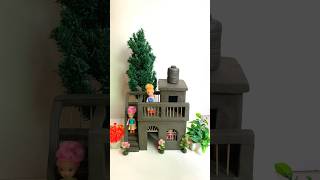 Beautiful clay house 🏠😱 diy craft doll viral clay shorts [upl. by Clarine]