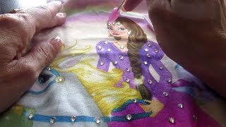 DIY Rhinestone Pajamas Tutorial  Add Glitter and Sparkle [upl. by Shieh554]