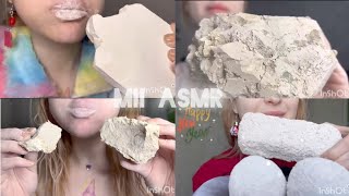 Chalk eating ASMR edit of sweetchalk videos chalk edit relaxing sound crunchy ASMR [upl. by Eelrihs]