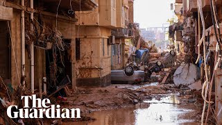 Libya thousands missing after dam collapse causes massive flooding [upl. by Elylrac]