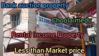 ID NUMBER  17  BANK AUCTION PROPERTY  CHOOLAIMEDU  RENTAL INCOME  LOW PRICE  CHENNAI PROPERTY [upl. by Tyre]