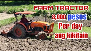 farm tractor  8000 pesos per day ang kita [upl. by Aniwde]