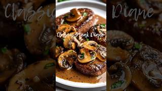 Classic Steak Diane 🥩🍄 recipe food steak shorts [upl. by Ailis427]