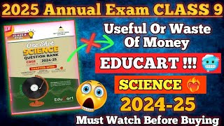 😎Educart OneShot CLASS 9 🫨Science Educart OneShot Questions Bank Class 9  202425 [upl. by Willumsen]