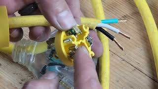 DIY Extension Cord Repair Leviton Male amp Female Ends [upl. by Annayat]