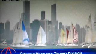 2011 CYC race to Mackinac  Beneteau 407 start [upl. by Nawed]