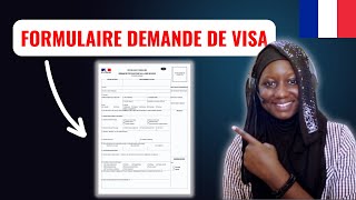 Remplissage du FORMULAIRE de DEMANDE DE VISA ETUDIANT France [upl. by Jaffe]