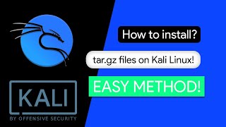 How to install targz files in Kali Linux  Easy Method  Alacarte tutorial [upl. by Emelia]