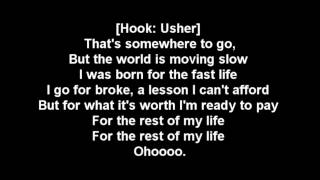 Ludacris  Rest Of My Life Lyrics ft Usher David Guetta [upl. by Oigroig]