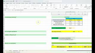 Test dindépendance Khideux sur Excel  Guide pratique [upl. by Nnauol]