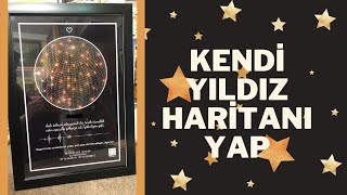 KENDİN YAP KİŞİYE ÖZEL YILDIZ HARİTASI NASIL YAPILIR  KENDİN YAP [upl. by Given427]