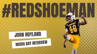 Wyoming Cowboy Football Media Day  Interview With Kicker John Hoyland [upl. by Joh]