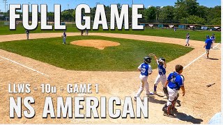 Full Game  2022 10u Little League World Series Baseball  Pool Game 1 vs North Shore American [upl. by Edny167]