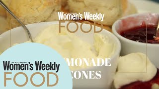 Lemonade scones  Womens Weekly Food [upl. by Aitam]