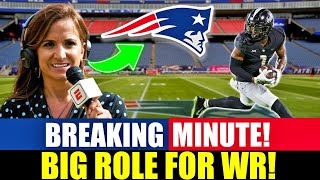 🏈🔥 BREAKING MINUTE SPECIALIST WR EXPECTED TO EARN BIG ROLE FOR PATRIOTSPATRIOTS NEWS TODAY [upl. by Sualk]