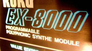 Korg EX8000 DW8000 Rack DWGS Hybrid Synthesizer [upl. by Yorle]