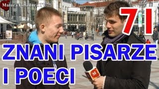 ZNANI PISARZE I POECI  odc 71 MaturaToBzduraTV [upl. by Marder245]