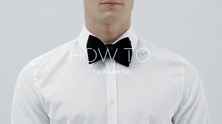 How To Tie A Bow Tie  MR PORTER [upl. by Ardel]