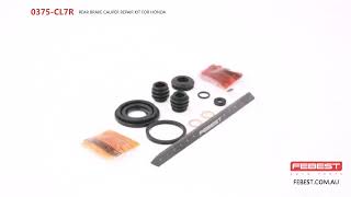 0375CL7R REAR BRAKE CALIPER REPAIR KIT FOR HONDA [upl. by Eeryk]