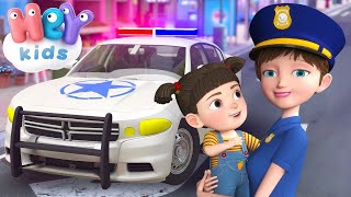 Policijski Auto crtani 🚔 Decije Pesme  HeyKids [upl. by Nevear]