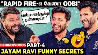 சிரிச்சி சிரிச்சி Gobinath அழுதே விட்டாரே😂 Jayam Ravi Answers Rapid Fire Questions  Behindwoods [upl. by Maer742]