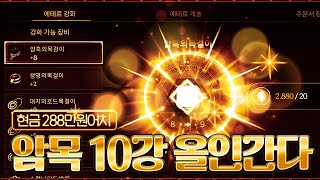 어둠의전설 암목8강 에테르2880개288만원 대리강화 멍키맨진형이의 운명은 [upl. by Meer]