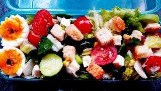 ÖĞRENCİ YEMEKLERİ  Öğrencilere salatalı Beslenme Menüsü  Salad Recipe For Students  Bizim Terek [upl. by Hauser]