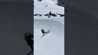 Halfpipe Party 💥 snowboarding snowboard shaunwhite halfpipe flip mthood [upl. by Imekawulo]