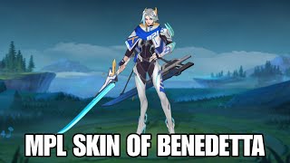 MPL Skin of Benedetta New Survey Skin REVEALED  MLBB [upl. by Teriann482]