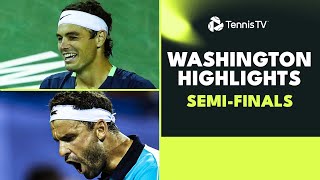 Fritz Faces Griekspoor Evans amp Dimitrov Clash  Washington 2023 SemiFinal Highlights [upl. by Elorac]