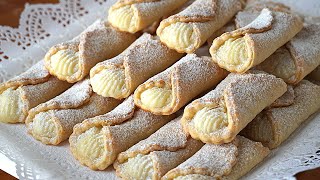 Encantadoras galletas de mantequilla rellenas de queso crema y limón Receta fácil y rica [upl. by Florine100]