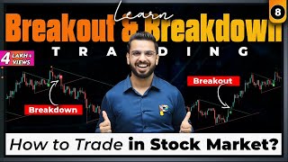 Breakout amp Breakdown Trading Explained in Share Market [upl. by Naujed19]