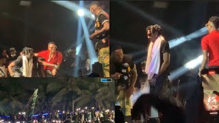 Wizkid calls Omar sterlingPay day of R2Bees his father as they perform togeda with mugeez in grand [upl. by Lusty]