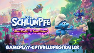 Die Schlümpfe – Abenteuer im Traumland – GameplayEnthüllungstrailer [upl. by Bartolome829]