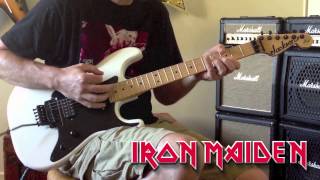 Iron Maiden  Wasted Years Guitar Cover [upl. by Ayomat]