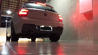 Escapamento direto BMW 125i M Sport 2014 [upl. by Akirehs]